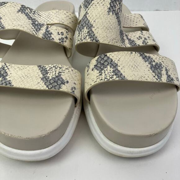 Cole Haan 2. Zerogrand Snake Print Slotted Slide Sandals W13317 Womens Sz 10.5 - Picture 8 of 16